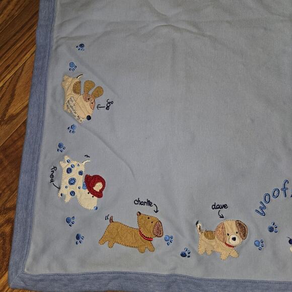 Vintage Carter's Baby Boy Dog Gone Cute Baby Blanket